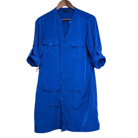 Women's Cobalt Blue Express Dress w/ Coordinating Blue Belt Included - Picture 1 of 8